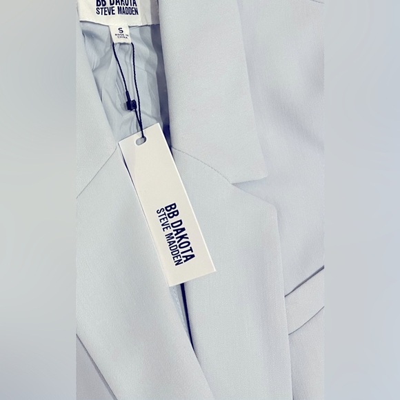 NEW BB DAKOTA BY STEVE MADDEN - OVERSIZED BLAZER in pale blue - Picture 7 of 10